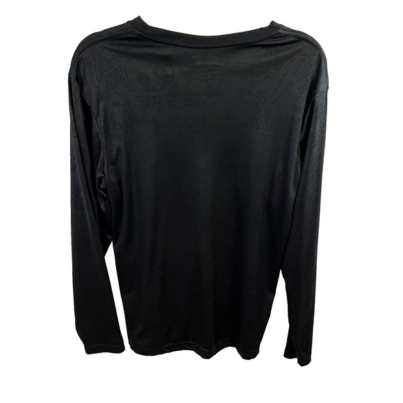 Disney Star Wars Chrome Wars All Over Print Long Sleeve T-shirt Men Medium Black - Picture 4 of 5